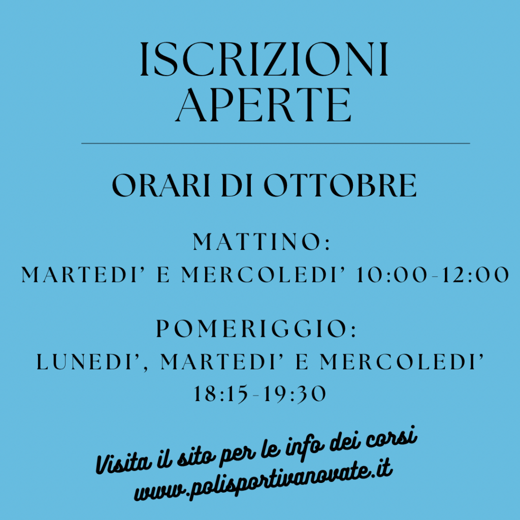 pop up ottobre 2026